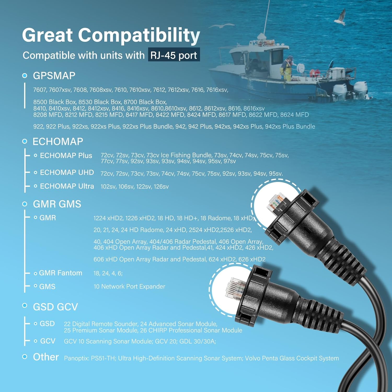 30 Foot Marine Network Cable f - Fish Finder avaliação e preço