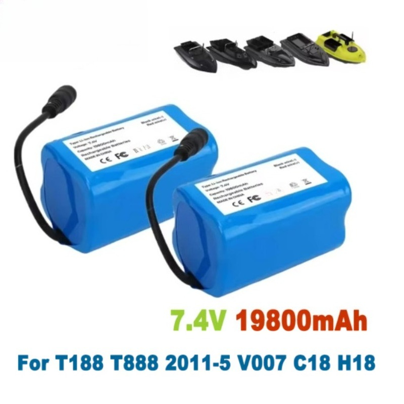 7.4V 19800mAh Battery with USB - Fish Finder Charger avaliação e preço