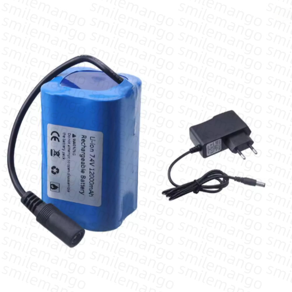 7.4V 12000mAh Battery with USB - Fish Finder Charger avaliação e preço