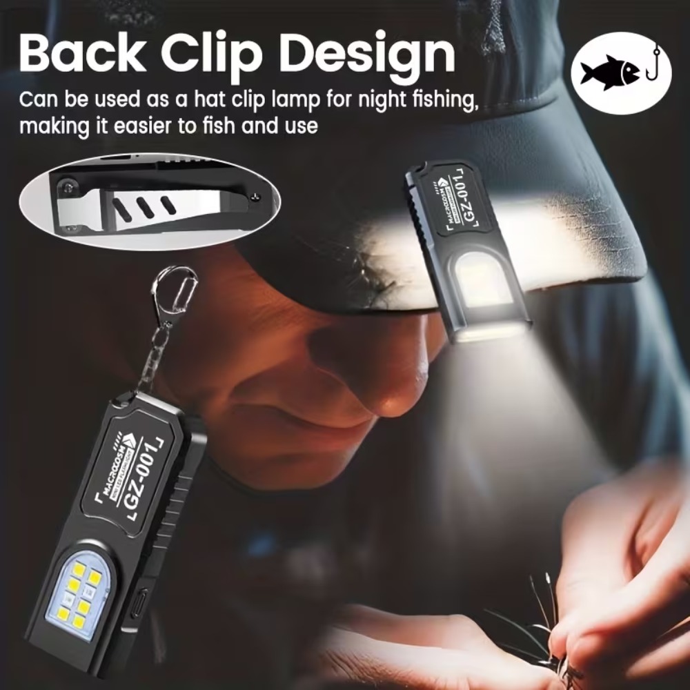 Mini COB LED Keychain Flashlig - Fishing Light avaliação e preço